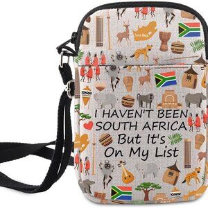 Adjustable Straps 3D South Africa Symbols Bag - Ideal for Outings and Travel